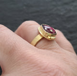 14k Gold Tourmaline Ring