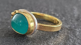 Amazonite 14k Gold Ring