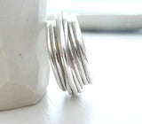 Modern Crossover Contemporary Sterling Silver Ring - Isabella Cascio Greggio