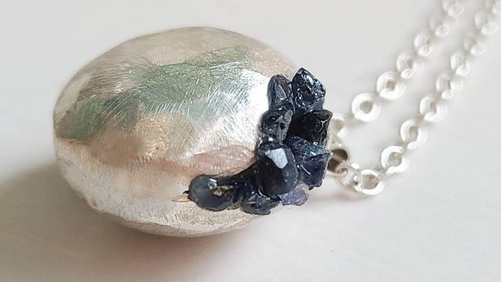 Blue Sapphire Pendant Stilosissima Isabella Cascio Greggio