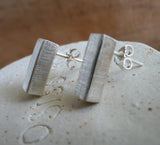 Minimalist Sterling Silver Post Earrings